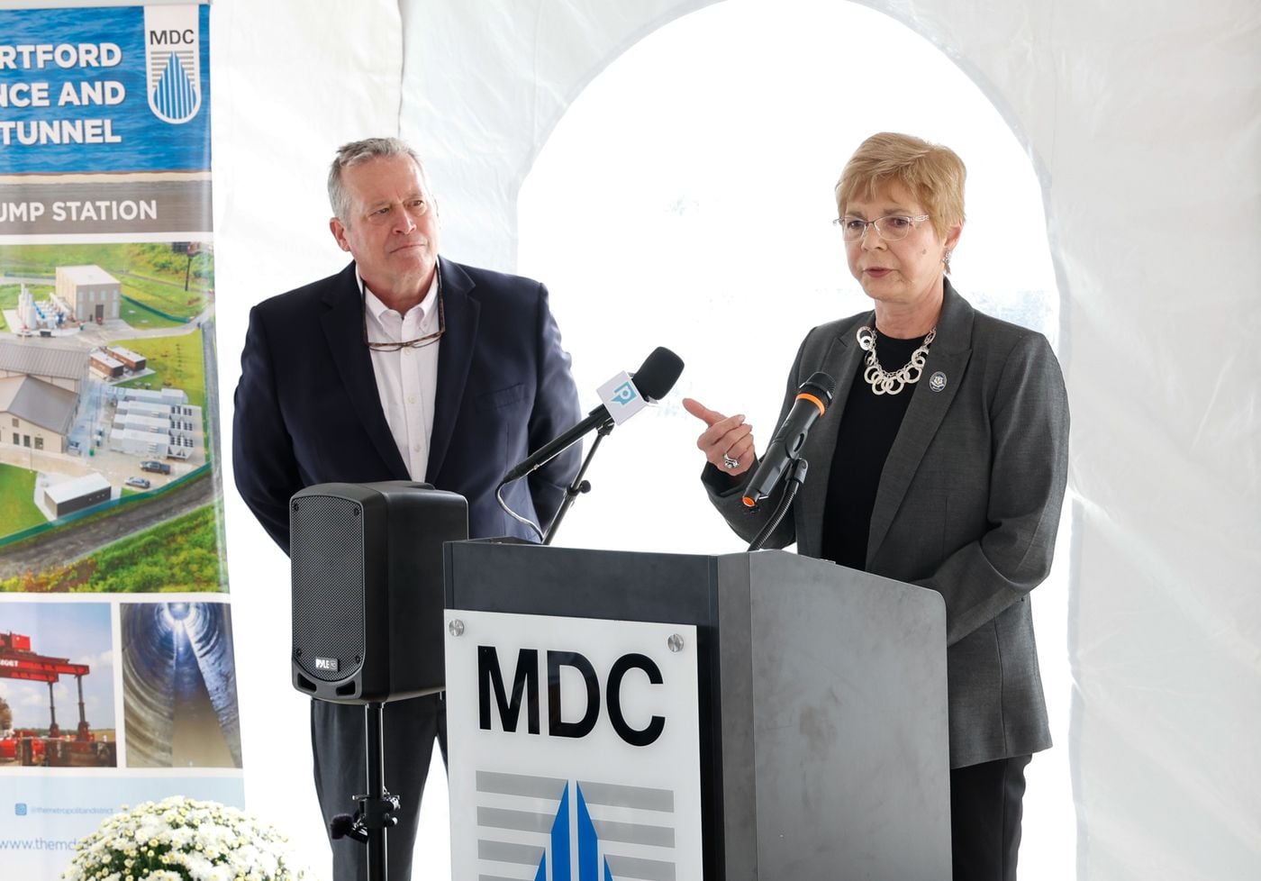 Rep. Zawistowski joins Metropolitan District Commission ribbon cutting ceremony for the South Hartford Conveyance and Storage Tunnel Pump Station!